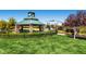 Community playground with a gazebo, picnic tables, and play structures at 4087 Villa Rafael Dr, Las Vegas, NV 89141