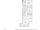 Detailed floor plan showcasing the layout of the bedrooms, bathrooms, kitchen, and living spaces at 524 Teovani St # 826, Henderson, NV 89052