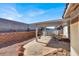 Inviting backyard features covered patio and above ground pool at 531 Coolidge Ave, Henderson, NV 89015