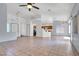 Spacious open-concept living room with view into kitchen and dining area at 531 Coolidge Ave, Henderson, NV 89015