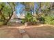Backyard showcasing a stone pathway and palm trees providing a tranquil, outdoor space at 7772 Buckwood Ct, Las Vegas, NV 89149