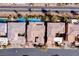 Aerial view of multiple houses with swimming pools from directly above at 80 Pristine Glen St, Las Vegas, NV 89135