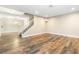 Spacious living room with wood floors and neutral paint offers a blank canvas for new owners at 8224 Crystal Star Ct, Las Vegas, NV 89145