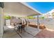 Relaxing covered patio with outdoor seating at 8224 Crystal Star Ct, Las Vegas, NV 89145