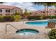 Community pool and jacuzzi are available, complete with sun loungers at 9580 W Reno Ave # 211, Las Vegas, NV 89148