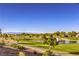 Picturesque golf course view with a water feature and walking path at 1821 Eagle Mesa Ave, Henderson, NV 89012