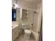 Cozy bathroom featuring a shower-tub combo and vanity at 3100 Sequoia Ave, Las Vegas, NV 89101