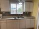 Kitchen sink with stainless steel fixtures and a beautiful view of the outdoors at 3100 Sequoia Ave, Las Vegas, NV 89101