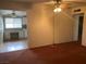 Open-concept living area with a view of the adjacent kitchen and desk area at 3100 Sequoia Ave, Las Vegas, NV 89101