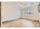 Bright, spacious bedroom with plantation shutters, complemented by modern gray tone floors at 3220 Flinthead Dr, North Las Vegas, NV 89084