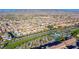 Aerial view of Primary-planned community with pool, parks, and well-maintained landscaping at 3243 Fountaintree Ave, Henderson, NV 89044