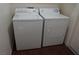 Laundry area with side by side washer and dryer, providing convenience at 3745 Saint Peter Ct, North Las Vegas, NV 89031