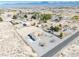 Bird's-eye view highlighting a property with a house, open space, and neighborhood, providing a comprehensive overview of the area at 660 Indian Rd, Pahrump, NV 89048