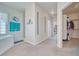 Bathroom showcasing a tub, separate glass enclosed shower, and access to the walk-in closet at 660 Indian Rd, Pahrump, NV 89048