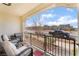 Relaxing front porch with seating, offering views of the street and surrounding community at 795 Pickled Pepper Pl, Henderson, NV 89011