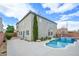 Backyard view featuring a pool and spa with patio area, perfect for relaxing or entertaining outdoors at 9003 Greek Palace Ave, Las Vegas, NV 89178