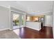 Kitchen area showing stainless appliances and view to the balcony at 10120 Cedar Key Ave # 201, Las Vegas, NV 89129