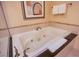 A large, bright soaking bathtub at 125 E Harmon Ave # 2801&2803, Las Vegas, NV 89109