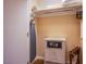 This closet includes a safe and an ironing board at 125 E Harmon Ave # 2801&2803, Las Vegas, NV 89109