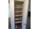 Pantry featuring ample shelving for organized storage at 1341 Cinder Rock Dr # 101, Las Vegas, NV 89128