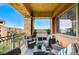 Balcony with chairs and view of the condo community at 15 Via Mantova # 308, Henderson, NV 89011