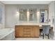 Bathroom featuring double vanity with soaking tub at 15 Via Mantova # 308, Henderson, NV 89011
