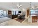 Bright and airy living space featuring tile floors, modern furnishings, and an open layout at 15 Via Mantova # 308, Henderson, NV 89011