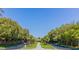 Wide street view showcasing mature shade trees with sidewalks along well maintained street at 2339 Prometheus Ct, Henderson, NV 89074