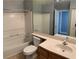Bathroom with tub, shower, and tile flooring at 2967 Juniper Hills Blvd # 104, Las Vegas, NV 89142