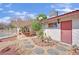 Backyard stone path, perfect for entertaining, with easy access to an attached pool at 3681 S Rosecrest Cir, Las Vegas, NV 89121