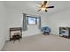Bedroom with ample room, ceiling fan and furniture at 3681 S Rosecrest Cir, Las Vegas, NV 89121