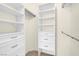 Walk-in closet with built-in shelving and drawers to keep your wardrobe organized at 3975 N Hualapai Way # 235, Las Vegas, NV 89129