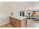 Bright, open-concept kitchen features a center island, sleek countertops, and modern finishes at 401 Lacy Ln, Las Vegas, NV 89107