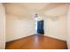 Simple bedroom with ceiling fan and window with curtains at 4032 Great Plains Way, Las Vegas, NV 89121