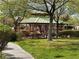 Community playground with a gazebo, play structure, and grassy area at 45 Maleena Mesa St # 1921, Henderson, NV 89074
