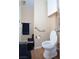 Functional bathroom featuring a toilet, grab bars, and a clean, organized layout at 6705 Old Newbury Ave, Las Vegas, NV 89108