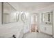 Stylish bathroom with dual vanities, modern fixtures, and plenty of counter space at 7464 Forestdale Ct, Las Vegas, NV 89120