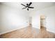Large bedroom with a ceiling fan, closet, and natural light at 7464 Forestdale Ct, Las Vegas, NV 89120