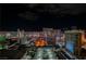 Stunning night view of the Las Vegas strip with colorful lights and vibrant city skyline at 145 E Harmon Ave # 2007, Las Vegas, NV 89109