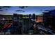 Beautiful aerial view of the Las Vegas strip at nighttime at 145 E Harmon Ave # 2007, Las Vegas, NV 89109