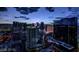 Breathtaking aerial view of the Las Vegas strip at dusk at 145 E Harmon Ave # 2007, Las Vegas, NV 89109
