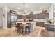Spacious kitchen featuring a center island, stainless steel appliances, and custom cabinetry at 181 Cliff Valley Dr, Las Vegas, NV 89148
