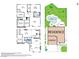 Detailed floor plan showcasing the layout of the home and its outdoor living spaces and pool at 2528 Furnace Creek Ave, Henderson, NV 89074