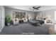 Spacious main bedroom with sitting area, large window, and neutral decor for a relaxing retreat at 2528 Furnace Creek Ave, Henderson, NV 89074