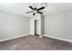 Bedroom with a ceiling fan and closet at 2549 Pine Creek Rd, Las Vegas, NV 89115