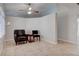 Living room with tile flooring, ceiling fan and furniture at 3025 Treesdale Dr, Las Vegas, NV 89134