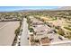 Expansive aerial view of a residential area with lush green golf courses and elegant homes at 3163 Elk Clover St, Las Vegas, NV 89135