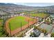 Aerial view showcasing the baseball and basketball field, enhancing the community's appeal at 3167 Biccari Ave, Henderson, NV 89044