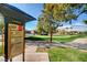 Inviting Lifetrail path for healthy eating in a beautiful community with mature trees and landscaping at 3717 Rocklin Peak Ave, North Las Vegas, NV 89081