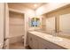 Stylish bathroom with granite countertops, dual sinks, tiled floors, and shower/tub combo at 480 Silverweed Ave, Henderson, NV 89044